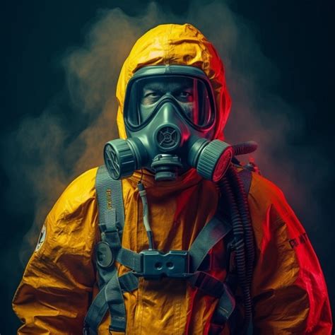 hazmat suits for toxic environment.